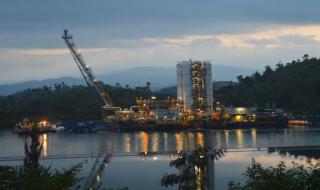 The barge was installed onto the Lake Kivu in Karongi District (Photo: REG)